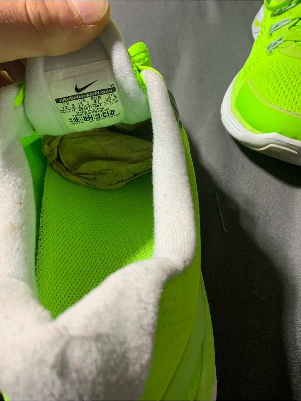 Nike Neon Lime Green Athletic Sneakers